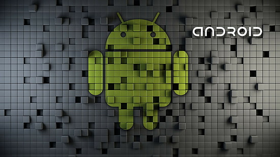 Android logosu, logo, Arka Plan, Android, METİN, HD masaüstü duvar kağıdı HD wallpaper