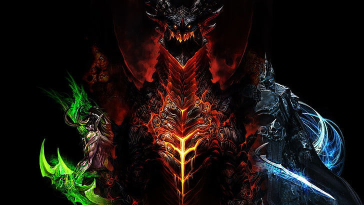 Illidan Stormrage, Illidan, Arthas, Lich King, World of Warcraft: Cataclysm, jeux vidéo, Fond d'écran HD