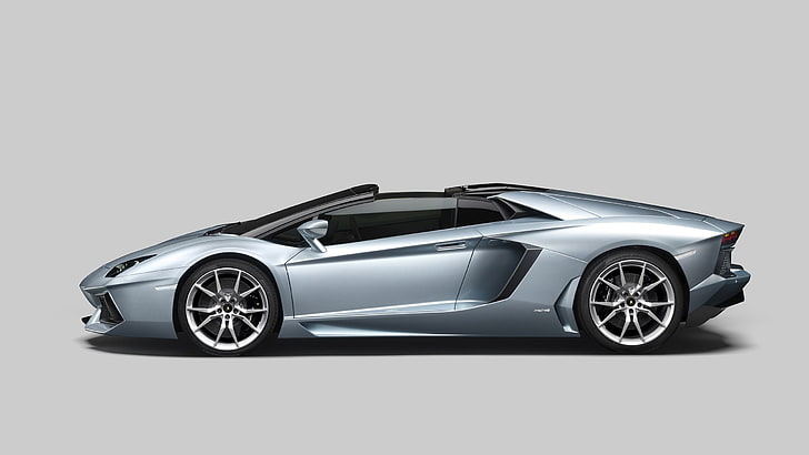 jouet de voiture gris et noir, Lamborghini Aventador, Lamborghini, voiture, Fond d'écran HD