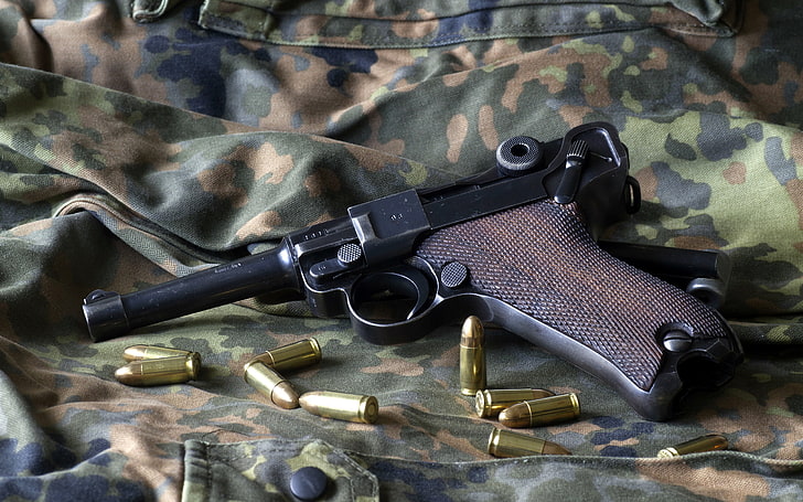 pistol, senjata, Luger P08, Wallpaper HD