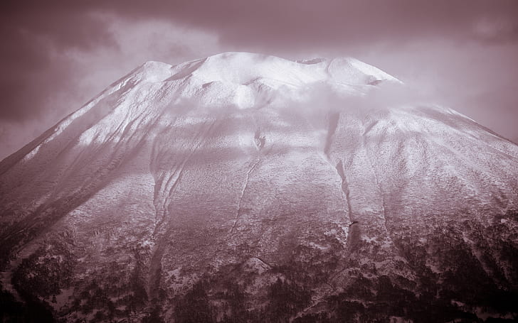Volcano Mountain HD, natur, berg, vulkan, HD tapet