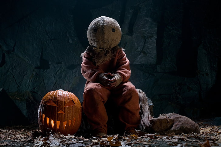 dark, film, halloween, horror, movie, pumpkin, thriller, treat, trick, HD wallpaper