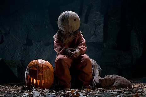 dark, film, halloween, horror, movie, pumpkin, thriller, treat, trick, HD wallpaper HD wallpaper