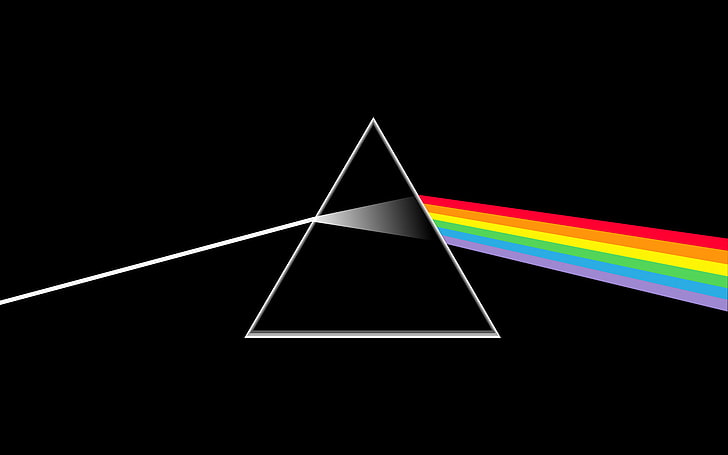 czarno-biała lampa stołowa, Pink Floyd, The Dark Side of the Moon, Tapety HD