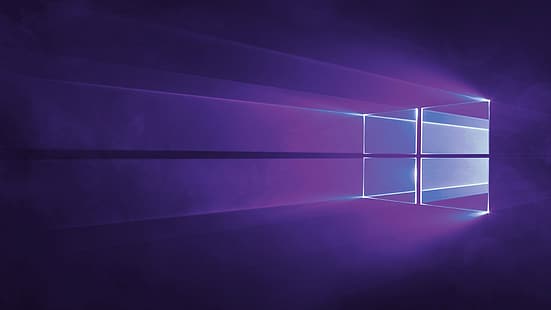Windows 10, fondo morado, Fondo de pantalla HD HD wallpaper
