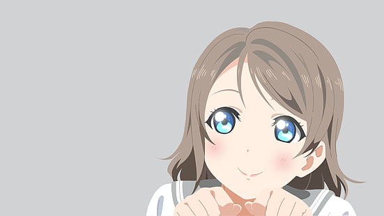 Watanabe You, Love Live!Sinar matahari, gadis-gadis anime, Wallpaper HD HD wallpaper