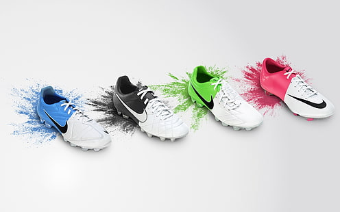 Sepatu Football Nike, sepatu nike, produk nike, Wallpaper HD HD wallpaper