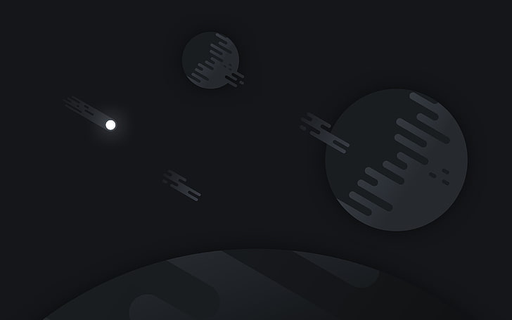 Raum, Sterne, Nacht, Planet, HD-Hintergrundbild