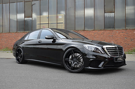 czarny Mercedes-Benz sedan, Mercedes-Benz, Mercedes, AMG, czarny, MEC Design, S-Class, W222, Tapety HD HD wallpaper