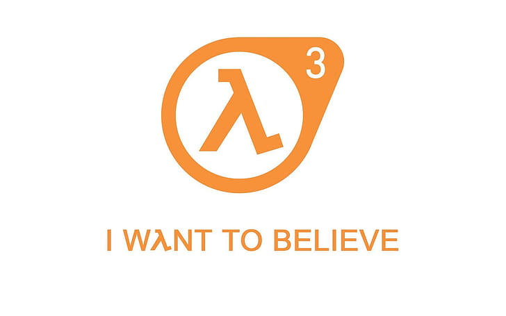 Half Life 3, poster, quote, white, orange, future, HD wallpaper