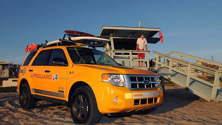 2008, escape, ford, hybrid, lifeguard, vehicles, HD wallpaper
