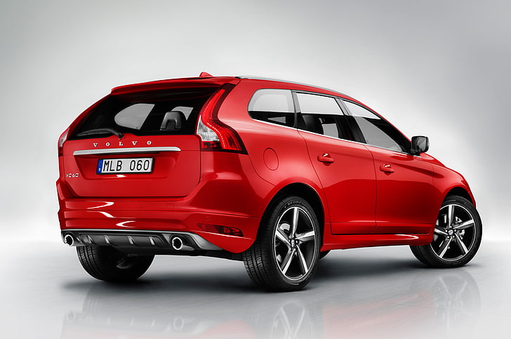 czerwony SUV Volvo, 2014, volvo xc60, koncepcja, samochody, Tapety HD