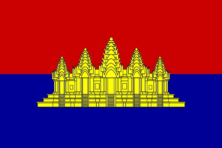 2000px флаг, алтернативен, Камбоджа, щат, svg, vesion svg, HD тапет