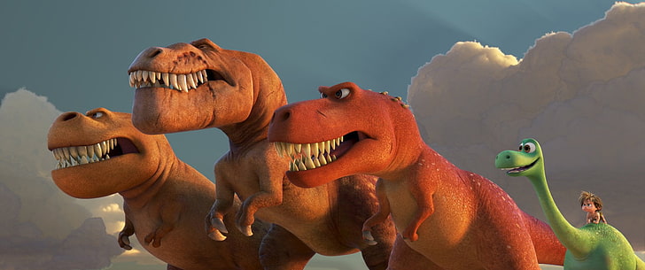 Movie, The Good Dinosaur, Arlo (The Good Dinosaur), Dinosaur, Disney, Pixar, Spot (The Good Dinosaur), HD wallpaper