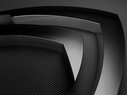 Nvidia logotyp tapet, svart, GeForce, HD tapet HD wallpaper