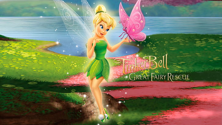 Imágenes de Tinker Bell y The Great Fairy Rescue Cartoons HD Wallpapers 1920 × 1080, Fondo de pantalla HD