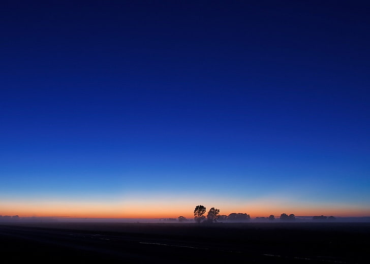 Himmel, Bäume, Landschaft, blau, HD-Hintergrundbild
