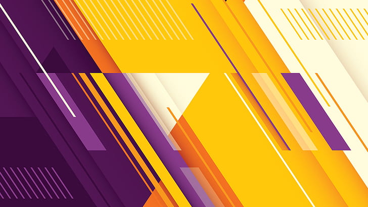 Orange, yellow, purple, graphic design, graphics, pattern, line, angle, HD  wallpaper | Wallpaperbetter