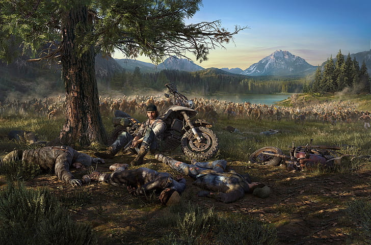 video game, Days Gone, zombie, apocalyptic, Wallpaper HD