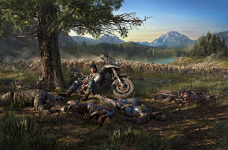 video games, Days Gone, zombies, apocalyptic, HD wallpaper HD wallpaper