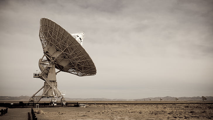 antenne, astronomie, communications, désert, exploration, observatoire, radar, radio, espace, télescope, Fond d'écran HD