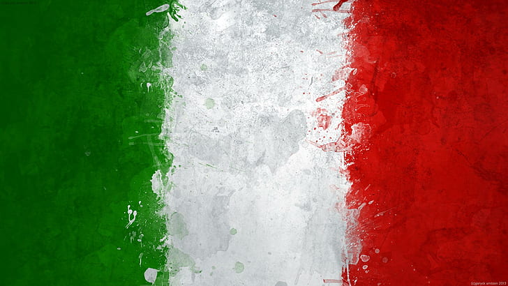 Bandiera dell'Italia della coppa del Mondo, coppa del Mondo 2014, coppa del Mondo, bandiera dell'Italia, Italia, bandiera, Sfondo HD