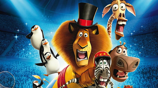 Кино, Мадагаскар 3: самый разыскиваемый в Европе, HD обои HD wallpaper