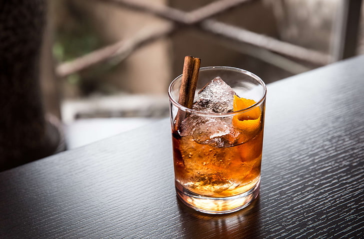 Cocktail, Getränk, Glas, altmodisch, Whisky, HD-Hintergrundbild