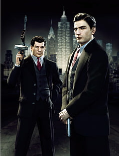 captura de tela do jogo de vídeo, Mafia II, Mafia, videogames, HD papel de parede HD wallpaper