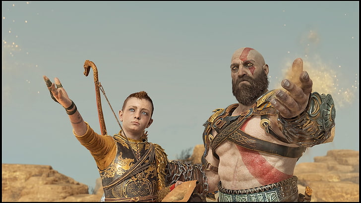 God of War, God of War (2018), Kratos, PlayStation 4, HD тапет