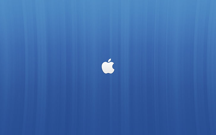 armario de madera azul y blanco, Apple Inc., Fondo de pantalla HD