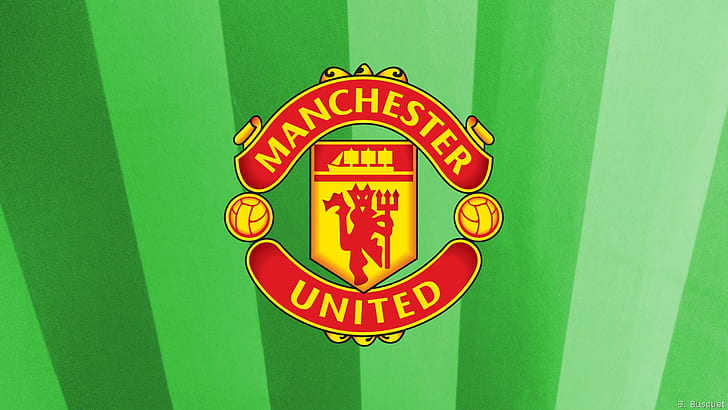 Fotboll, Manchester United FC, emblem, logotyp, HD tapet