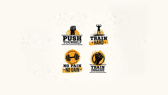 four motivational quotes, Pain & Gain, movies, bodybuilding, motivational, HD wallpaper HD wallpaper