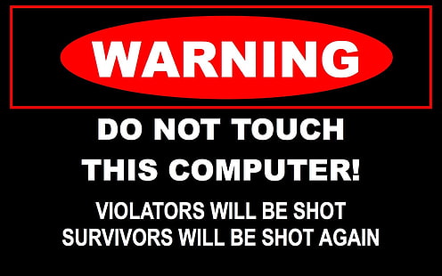 Компьютерные знаки Funny PC Warning 1680x1050 Развлечения Funny HD Art, Компьютеры, Знаки, HD обои HD wallpaper
