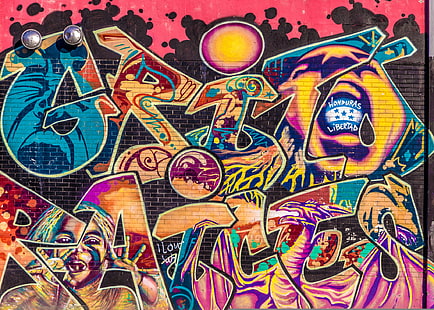 doodle carta da parati, muro, trama, grafiti, Sfondo HD HD wallpaper