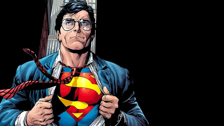 Superman - Clark Kent, fantasy, clark kent, comics, man, superman, HD wallpaper