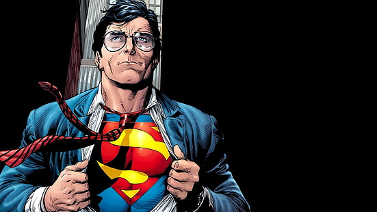 Superman - Clark Kent, fantaisie, clark kent, bandes dessinées, homme, superman, Fond d'écran HD HD wallpaper
