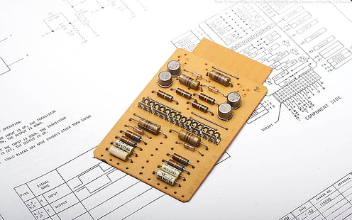 brown resistor, integrated circuits, schematic, HD wallpaper HD wallpaper
