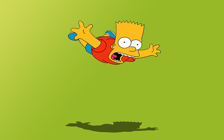Cartoon The Simpsons, Bart Simpson illustration, Cartoons, , cartoon, the simpsons, HD wallpaper