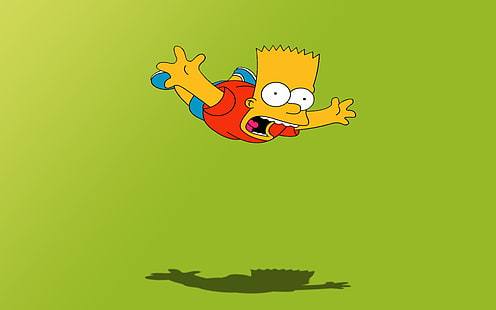 Cartoon The Simpsons, Bart Simpson illustration, Cartoons,, cartoon, the simpsons, Fond d'écran HD HD wallpaper