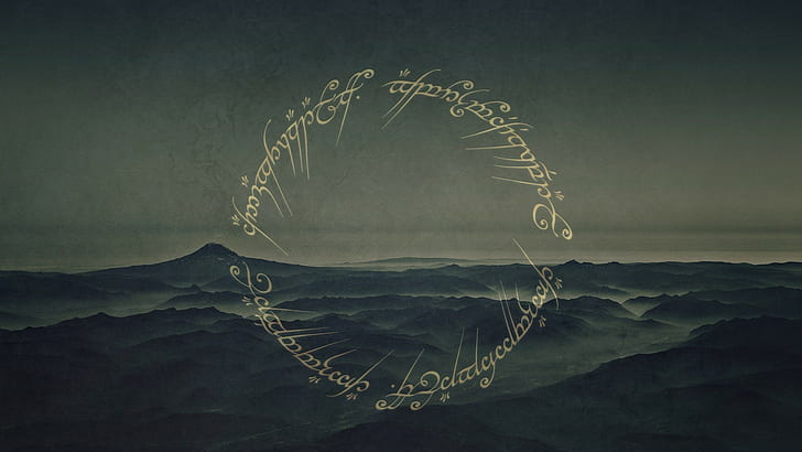The Lord of the Rings symbol illustration, The Lord of the Rings, HD tapet