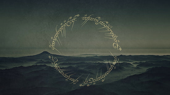 The Lord of the Rings symbol illustration, The Lord of the Rings, HD tapet HD wallpaper