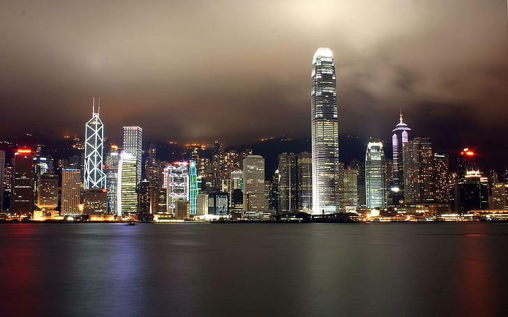Hong Kong City Ocean Wide, wide, city, hong, kong, ocean, travel and world, HD tapet