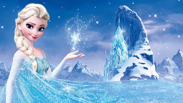 Wallpaper digital Disney Frozen Queen Elsa, Beku, Queen Elsa, HD, 4K, Wallpaper HD
