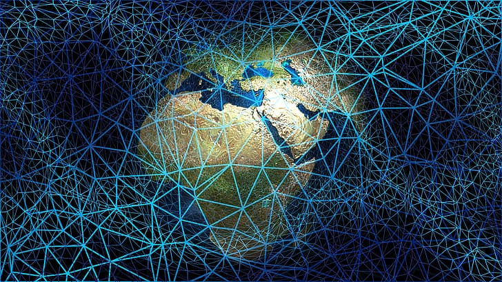 network, web, Earth, Internet, HD wallpaper