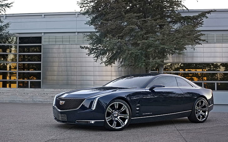 2013 Cadillac Elmiraj Concept, синий купе, концепт, кадиллак, 2013, elmiraj, автомобили, HD обои