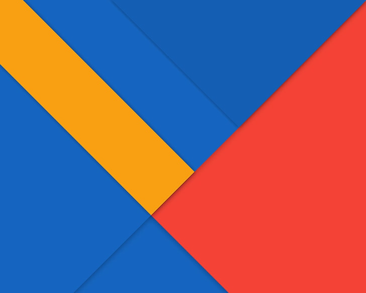 линия, синьо, Android, Lollipop, червено.жълто, HD тапет