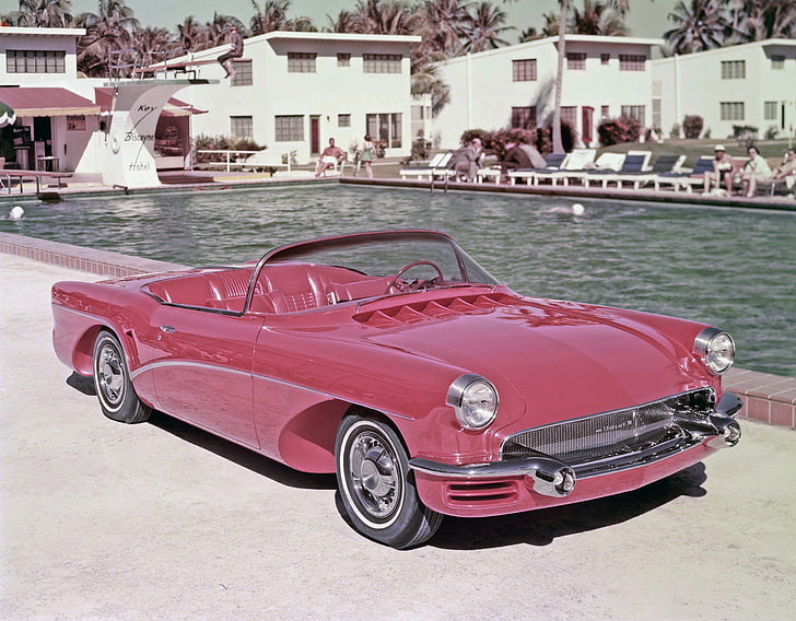 1955, buick, car, concept, iii, retro, vintage, wildcat, HD wallpaper