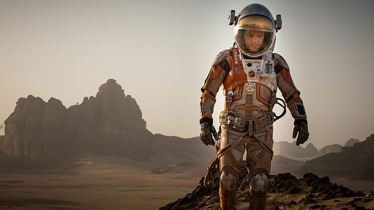 Le martien, astronaute, film, Mars, le martien, astronaute, film, mars, Fond d'écran HD