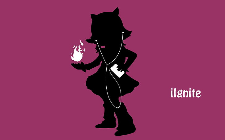 League of Legends Annie silhouette with text overlay, League of Legends, Annie (League of Legends), HD wallpaper